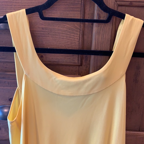Soft Yellow Cinched At Bottom Dress - Picture 3 of 6